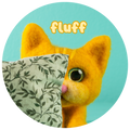 Fluff Face Button - Shy