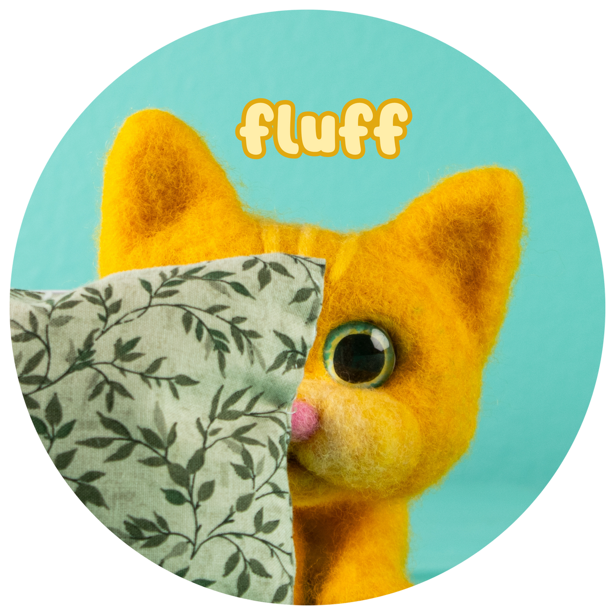 Fluff Face Button - Shy