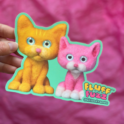 Fluff & Fuzz Jumbo Sticker