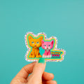 Fluff & Fuzz Glitter Sticker