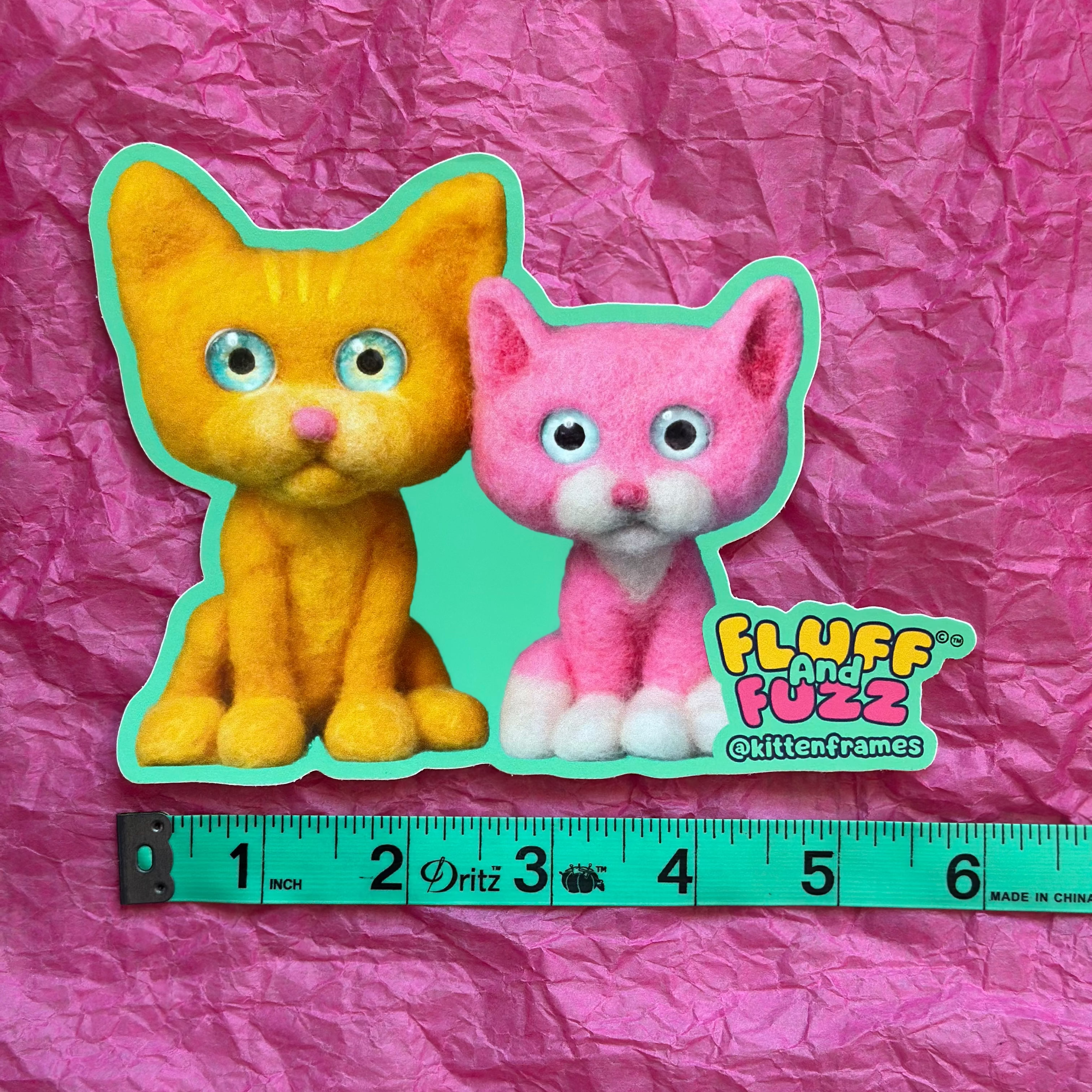 Fluff & Fuzz Jumbo Sticker
