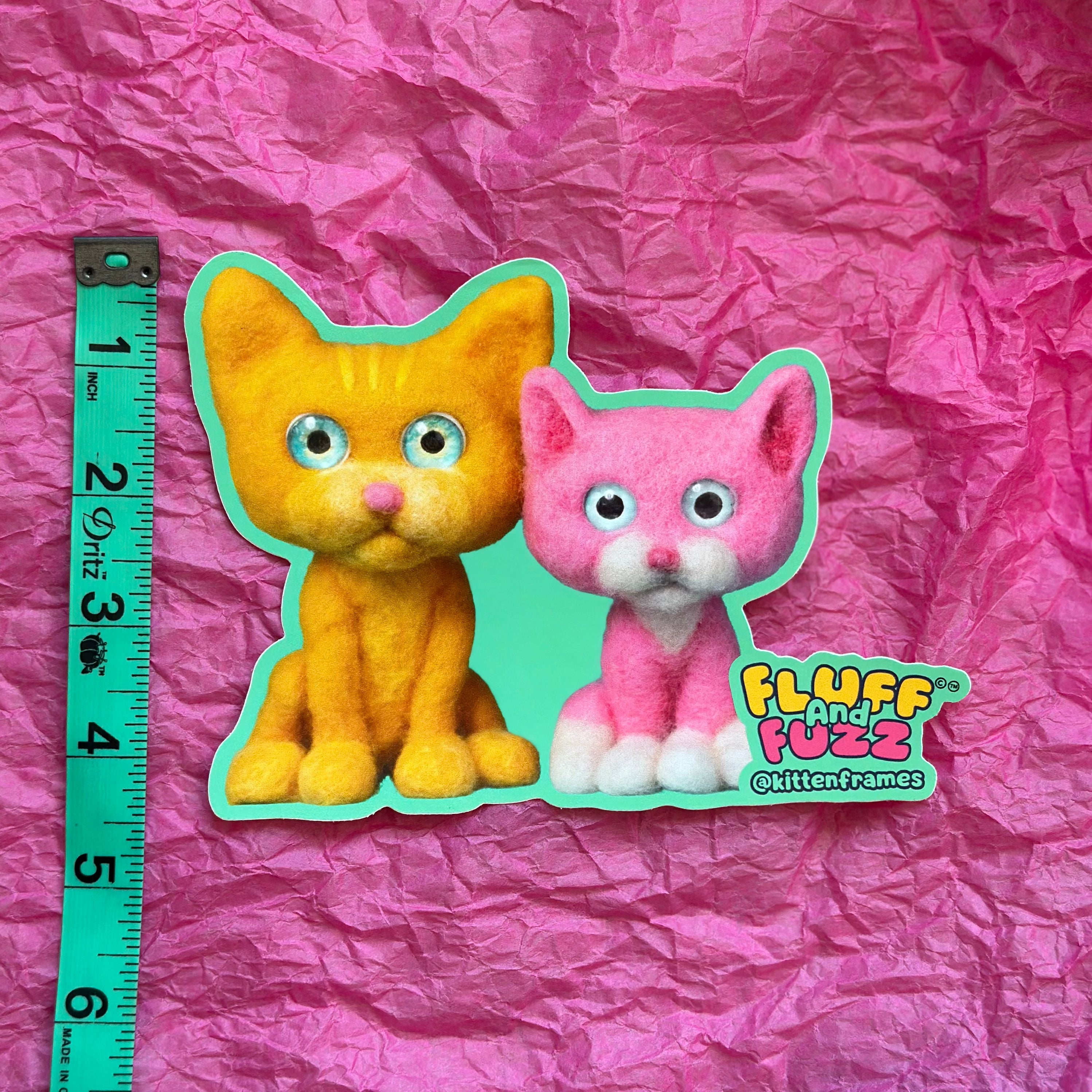 Fluff & Fuzz Jumbo Sticker
