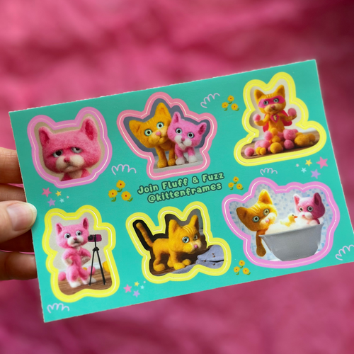 Fluff & Fuzz Sticker Sheet