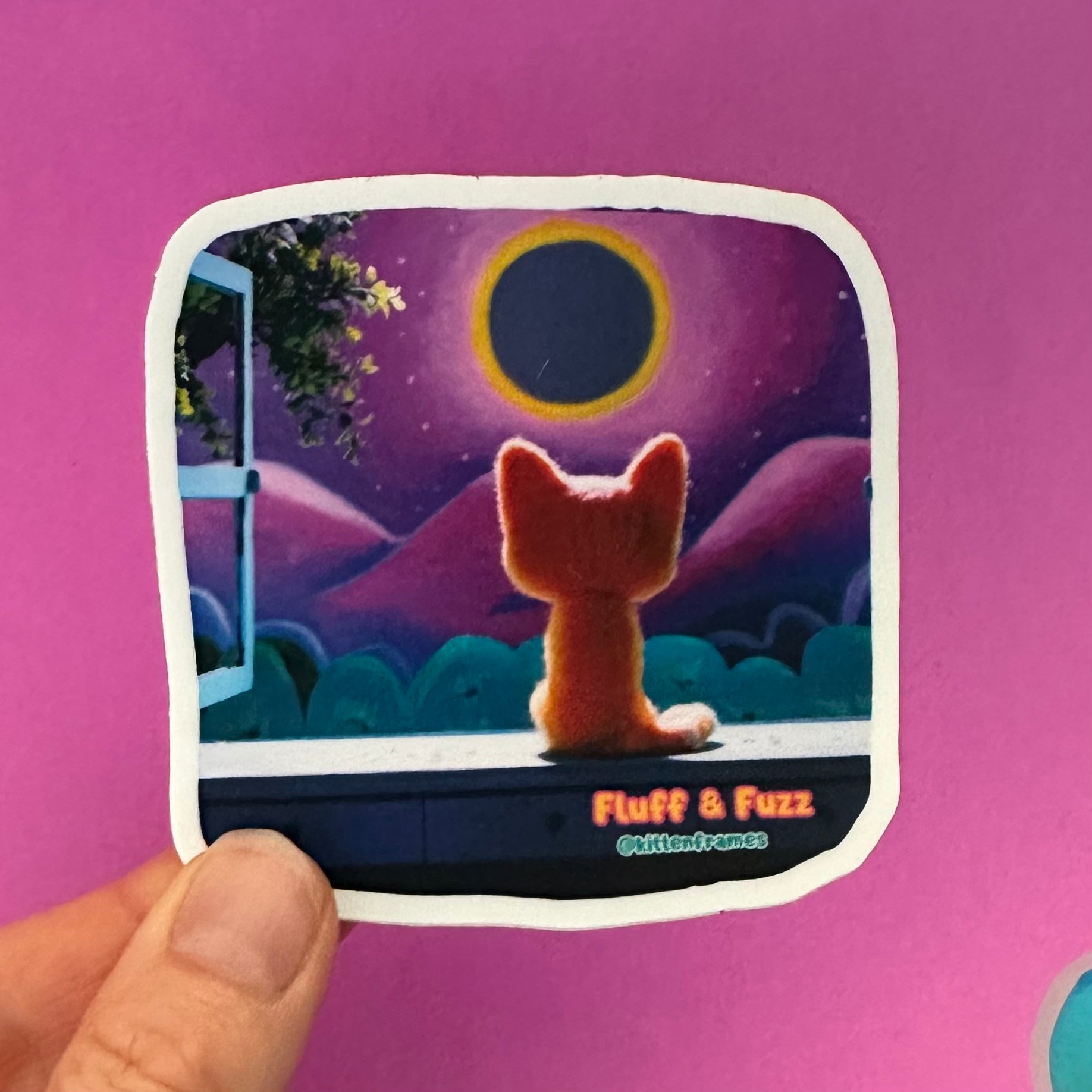 Eclipse Fluff Sticker