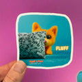 The Fluff Sticker - Square