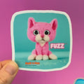 The Fuzz Sticker - Square